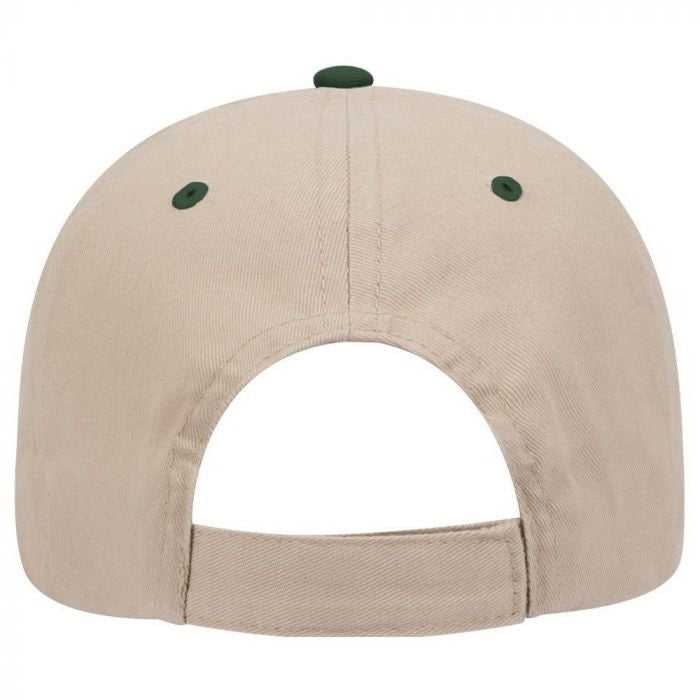 OTTO 19-503 Brushed Cotton Twill Low Profile Pro Style Cap with Full Buckram - Dark Green Khaki - HIT a Double - 2