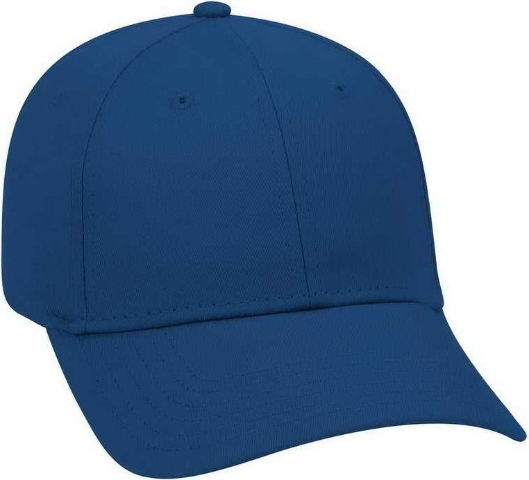 OTTO 19-536 Cotton Twill Low Profile Pro Style Cap with 6 Embroidered Eyelets - Royal - HIT a Double - 2