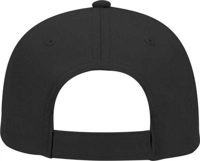 OTTO 19-536 Cotton Twill Low Profile Pro Style Cap with 6 Embroidered Eyelets - Black - HIT a Double - 2