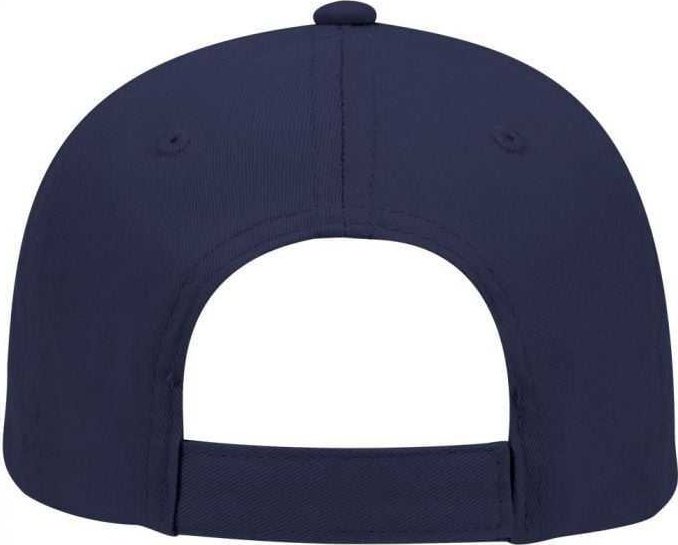OTTO 19-536 Cotton Twill Low Profile Pro Style Cap with 6 Embroidered Eyelets - Navy - HIT a Double - 2