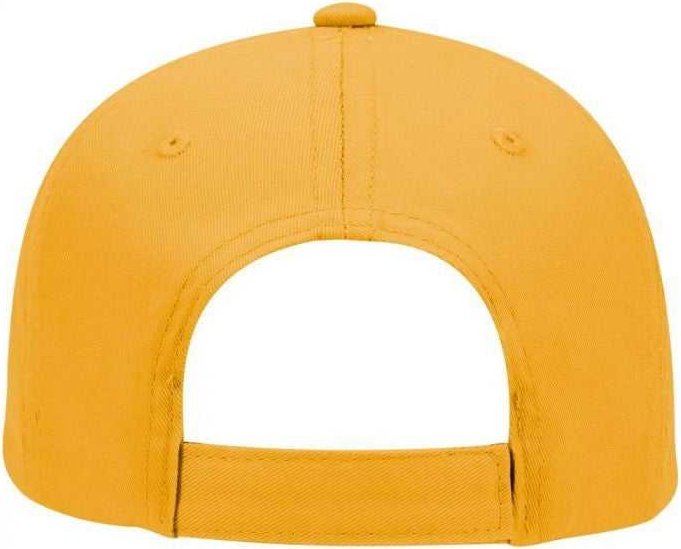 OTTO 19-536 Cotton Twill Low Profile Pro Style Cap with 6 Embroidered Eyelets - Gold - HIT a Double - 2