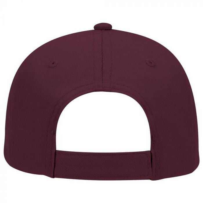 OTTO 19-536 Cotton Twill Low Profile Pro Style Cap with 6 Embroidered Eyelets - Maroon - HIT a Double - 1