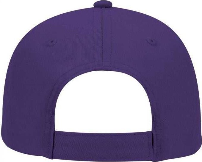 OTTO 19-536 Cotton Twill Low Profile Pro Style Cap with 6 Embroidered Eyelets - Purple - HIT a Double - 2