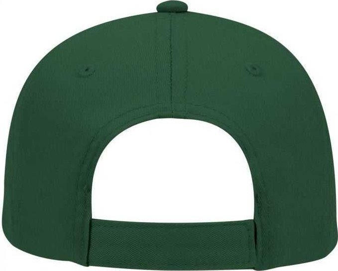 OTTO 19-536 Cotton Twill Low Profile Pro Style Cap with 6 Embroidered Eyelets - Dark Green - HIT a Double - 2