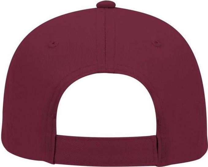 OTTO 19-536 Cotton Twill Low Profile Pro Style Cap with 6 Embroidered Eyelets - Burgandy Maroon - HIT a Double - 2