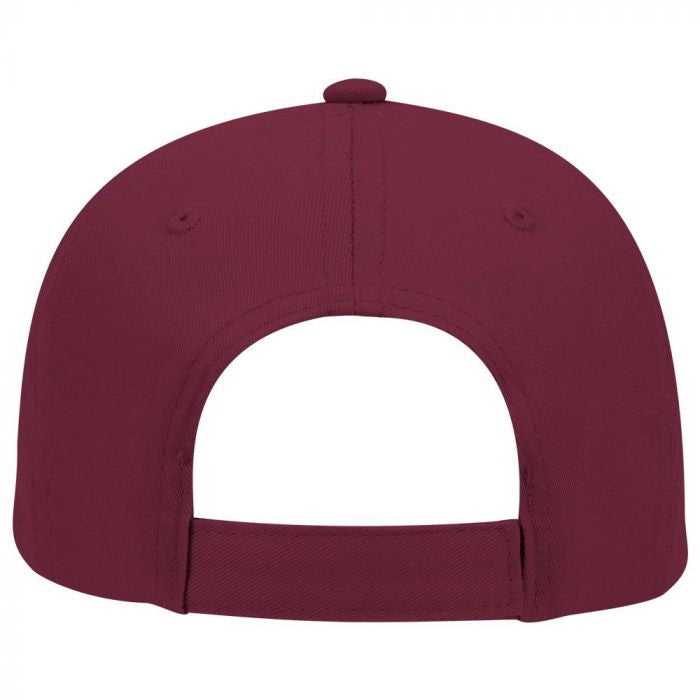 OTTO 19-536 Cotton Twill Low Profile Pro Style Cap with 6 Embroidered Eyelets - Burgandy Maroon - HIT a Double - 1