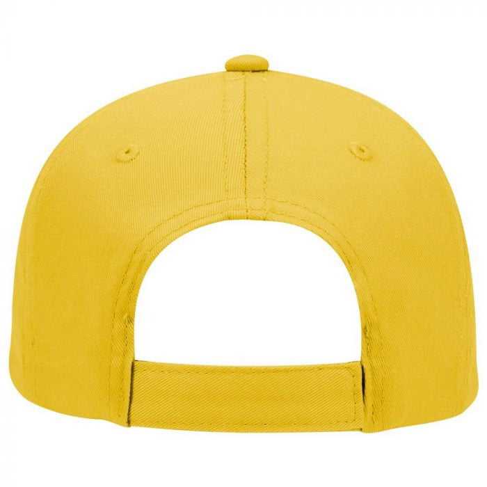 OTTO 19-536 Cotton Twill Low Profile Pro Style Cap with 6 Embroidered Eyelets - Yellow - HIT a Double - 2