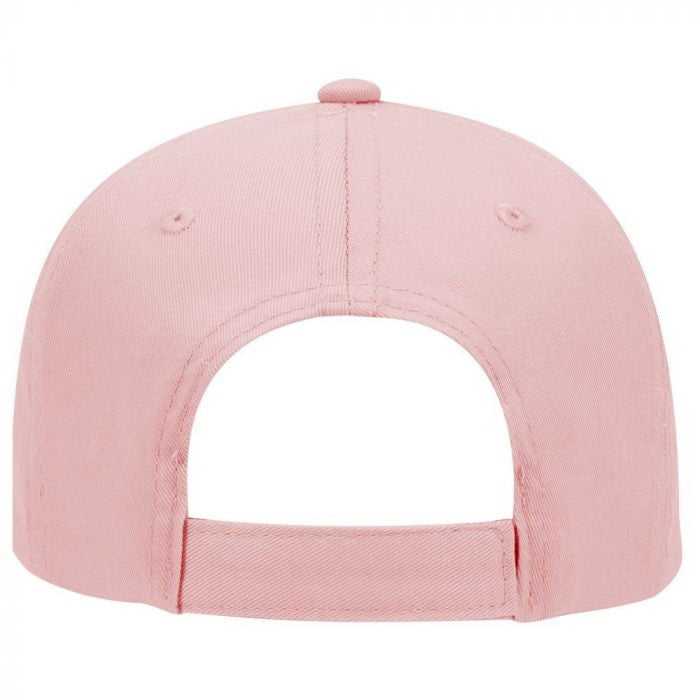 OTTO 19-536 Cotton Twill Low Profile Pro Style Cap with 6 Embroidered Eyelets - Pink - HIT a Double - 1