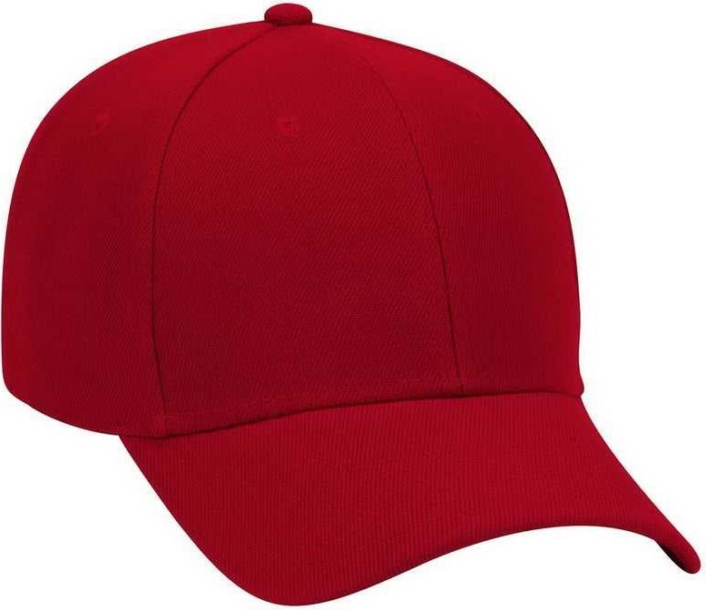 OTTO 19-609 Alternative Wool Blend Low Profile Pro Style Cap - Red - HIT a Double - 1
