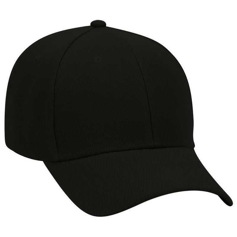 OTTO 19-609 Alternative Wool Blend Low Profile Pro Style Cap - Black - HIT a Double - 1