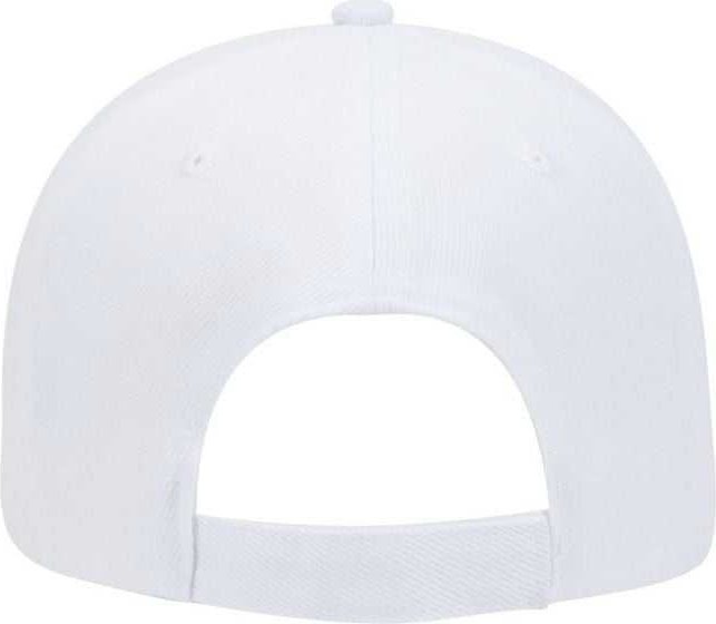 OTTO 19-609 Alternative Wool Blend Low Profile Pro Style Cap - White - HIT a Double - 2