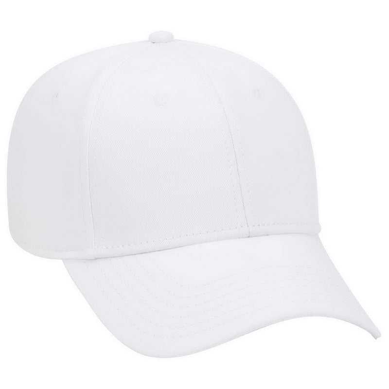 OTTO 19-768 Superior Cotton Twill Low Profile Pro Style Cap - White - HIT a Double - 1