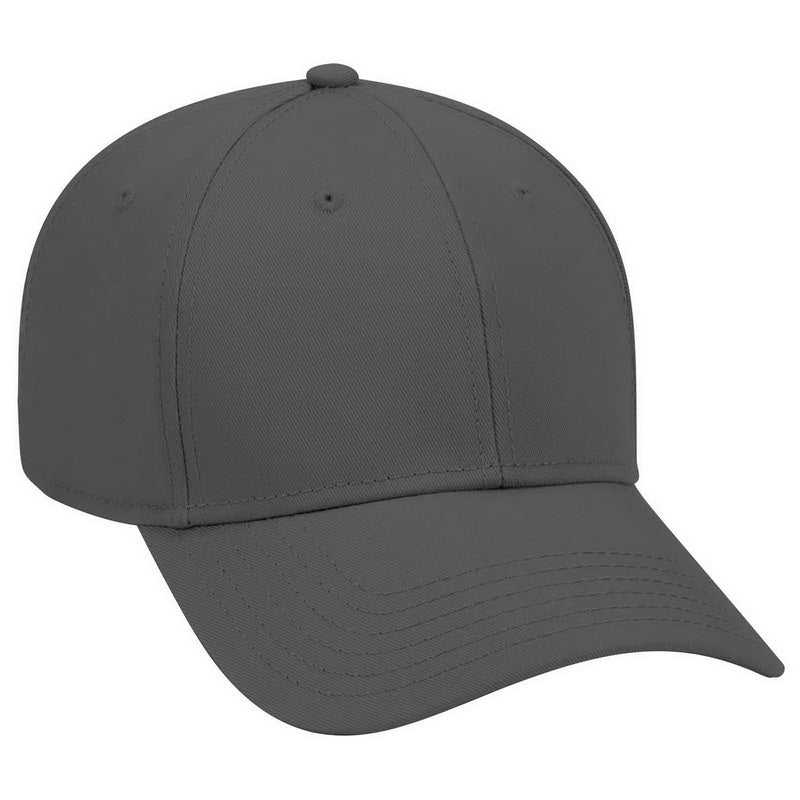 OTTO 19-768 Superior Cotton Twill Low Profile Pro Style Cap - Charcoal Gray - HIT a Double - 1