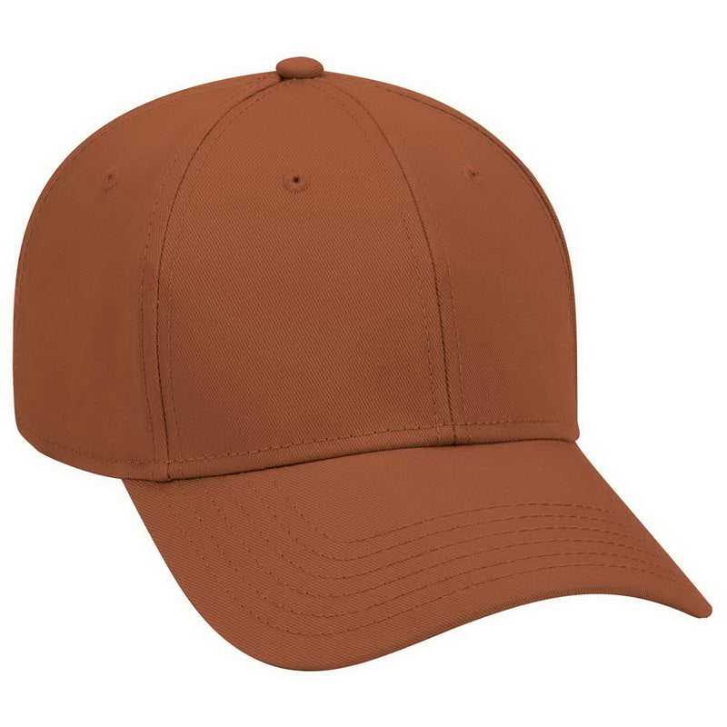 OTTO 19-768 Superior Cotton Twill Low Profile Pro Style Cap - Texas Orange - HIT a Double - 1