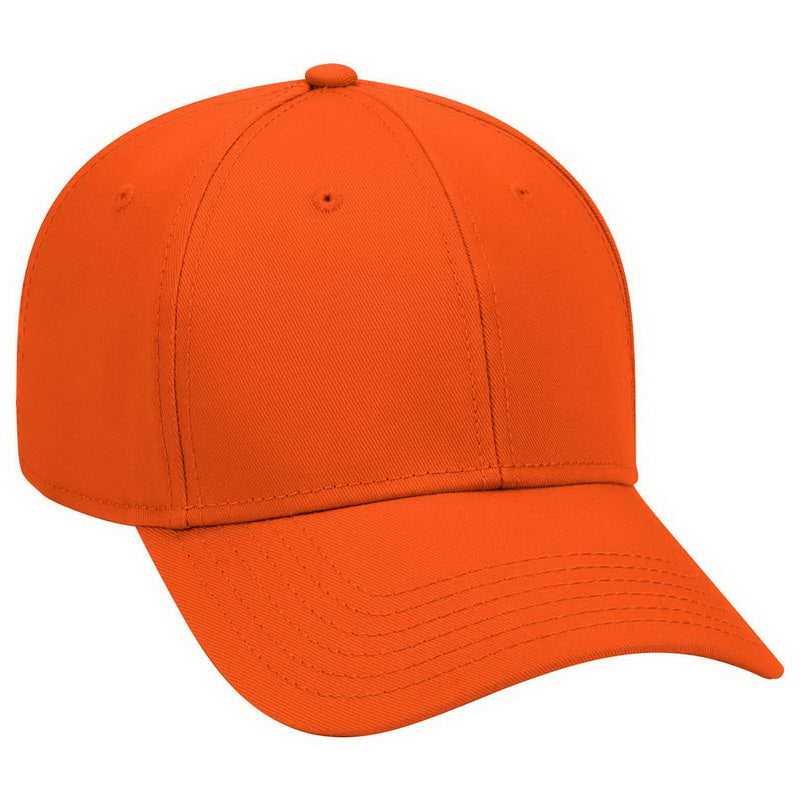 OTTO 19-768 Superior Cotton Twill Low Profile Pro Style Cap - Orange - HIT a Double - 1