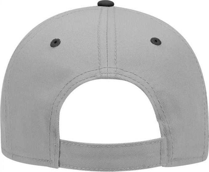 OTTO 19-768 Superior Cotton Twill Low Profile Pro Style Cap - Black Gray Gray - HIT a Double - 2