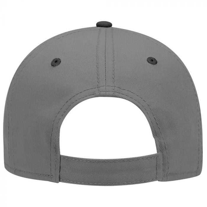 OTTO 19-768 Superior Cotton Twill Low Profile Pro Style Cap - Black Charcoal Charcoal - HIT a Double - 1