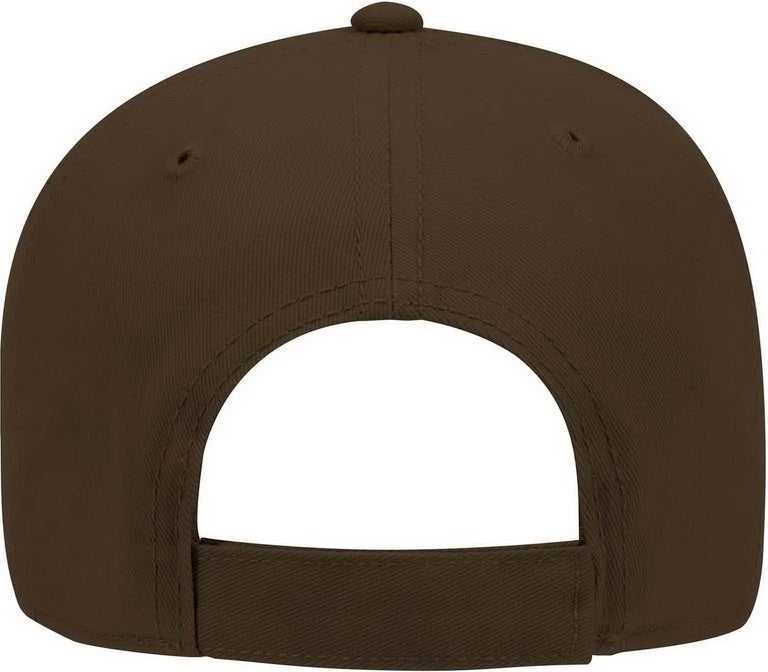 OTTO 19-860 Ultra Soft Superior Brushed Cotton Twill Low Profile Pro Style Cap - Dark Brown - HIT a Double - 2