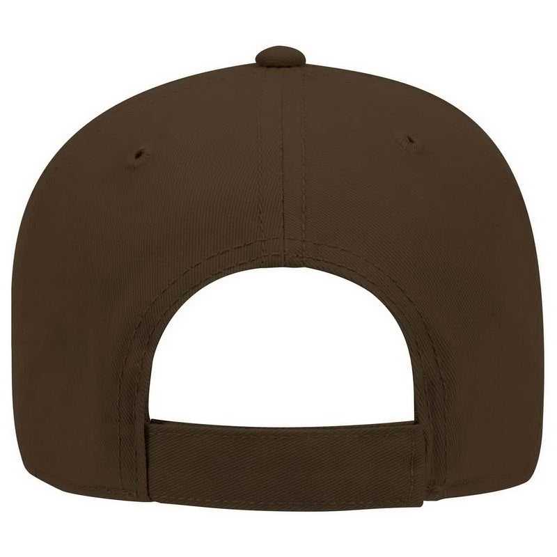 OTTO 19-860 Ultra Soft Superior Brushed Cotton Twill Low Profile Pro Style Cap - Dark Brown - HIT a Double - 1
