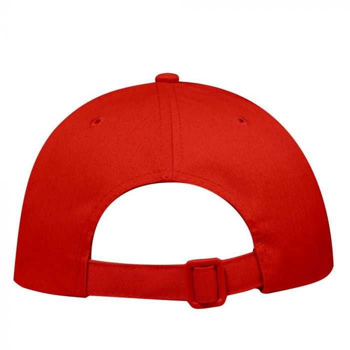 OTTO 24-032 Brushed Cotton Twill Soft Visor Low Profile Pro Style Seamed Front Panel Cap - Red - HIT a Double - 1