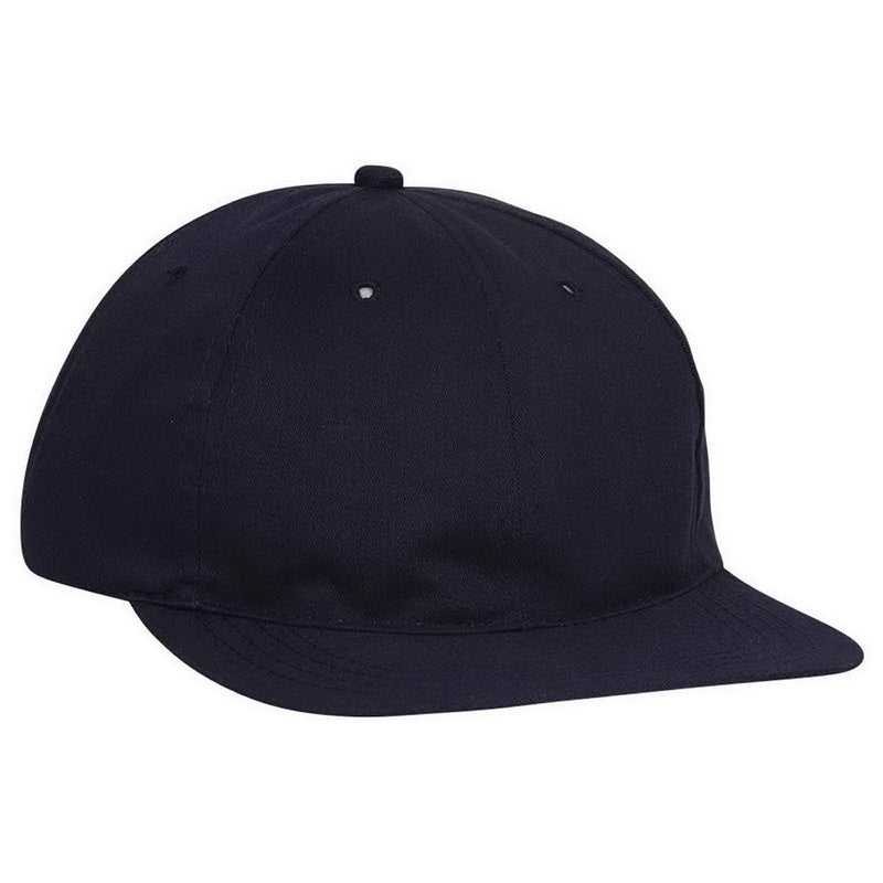 OTTO 24-032 Brushed Cotton Twill Soft Visor Low Profile Pro Style Seamed Front Panel Cap - Navy - HIT a Double - 1