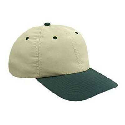 OTTO 24-106 Polyester Microfiber Soft Visor Low Profile Pro Style Cap with 6 Embroidered Eyelets - Dark Green Khaki - HIT a Double - 1