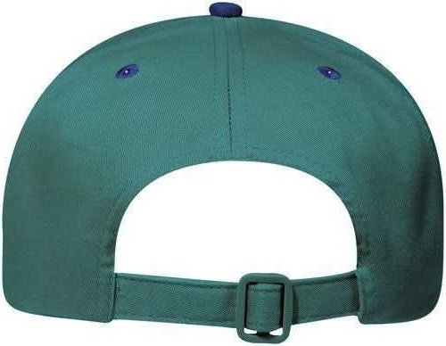 OTTO 27-015 Brushed Cotton Twill Pro Style Structured Firm Front Panel Cap - Navy Dark Green - HIT a Double - 2