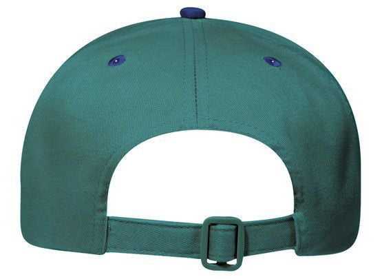 OTTO 27-015 Brushed Cotton Twill Pro Style Structured Firm Front Panel Cap - Navy Dark Green - HIT a Double - 1