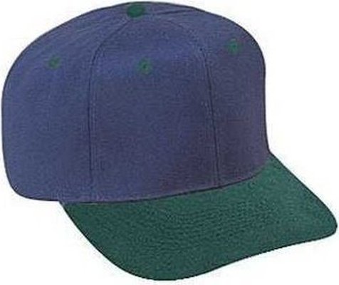 OTTO 27-015 Brushed Cotton Twill Pro Style Structured Firm Front Panel Cap - Dark Green Navy - HIT a Double - 1