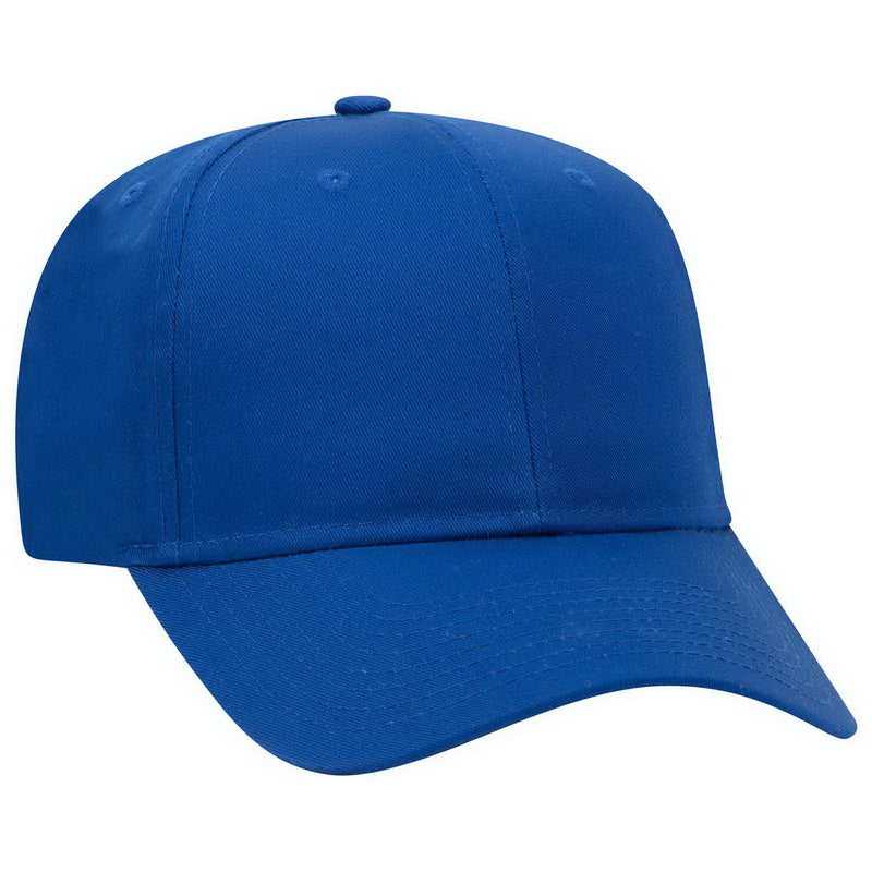 OTTO 27-079 Twill 8 Rows Stitching Pro Style Cap - Royal - HIT a Double - 2