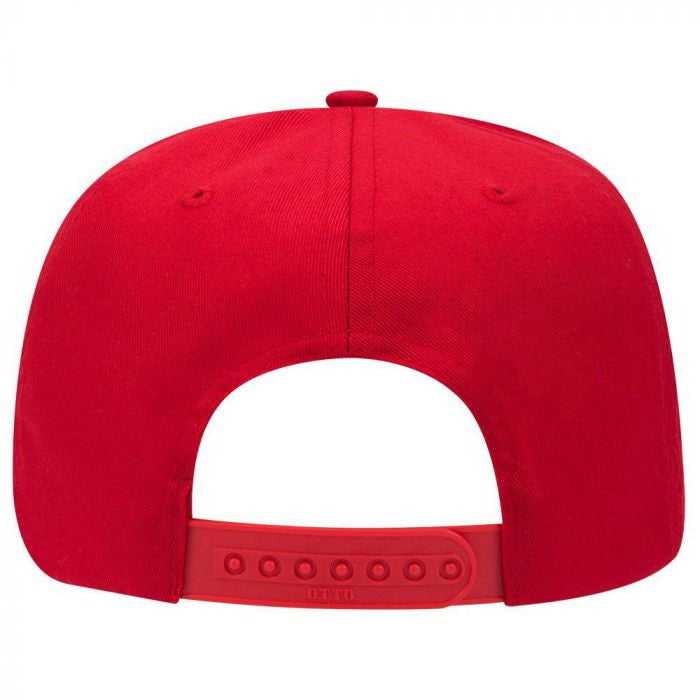 OTTO 27-079 Twill 8 Rows Stitching Pro Style Cap - Red - HIT a Double - 1
