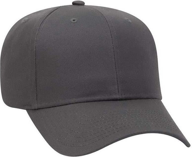 OTTO 27-079 Twill 8 Rows Stitching Pro Style Cap - Charcoal Gray - HIT a Double - 1
