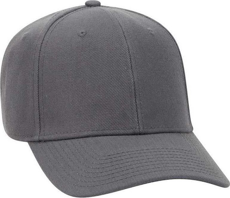 OTTO 27-210 Wool Pro Style Cap - Charcoal Gray - HIT a Double - 1