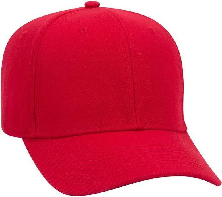 OTTO 27-210 Wool Pro Style Cap - Red - HIT a Double - 1