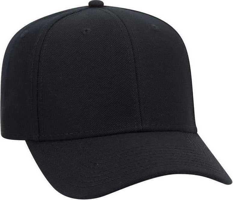 OTTO 27-210 Wool Pro Style Cap - Black - HIT a Double - 1