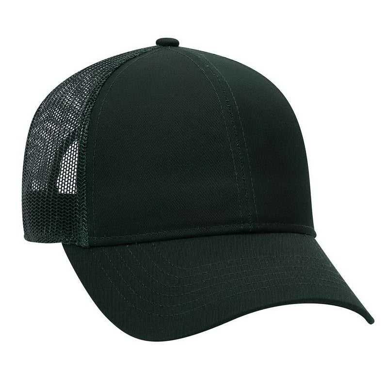 OTTO 30-287 Cotton Twill Pro Style Mesh Back Cap with Fabric Adjustable Hook - Dark Green - HIT a Double - 1