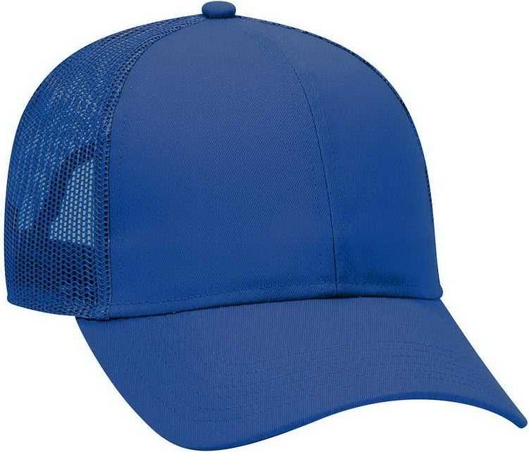 OTTO 30-287 Cotton Twill Pro Style Mesh Back Cap with Fabric Adjustable Hook - Royal - HIT a Double - 1