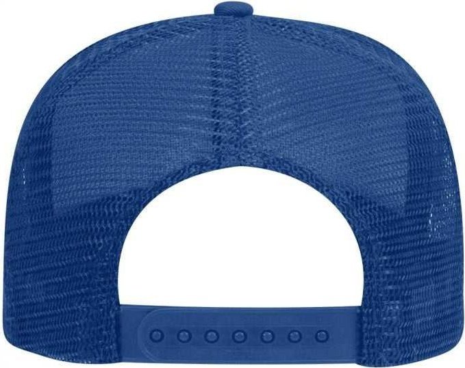 OTTO 30-287 Cotton Twill Pro Style Mesh Back Cap with Fabric Adjustable Hook - Royal - HIT a Double - 2