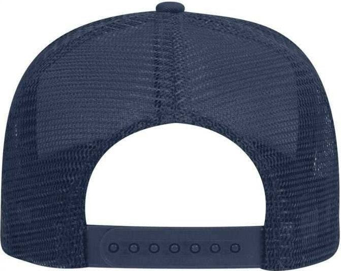 OTTO 30-287 Cotton Twill Pro Style Mesh Back Cap with Fabric Adjustable Hook - Navy - HIT a Double - 1