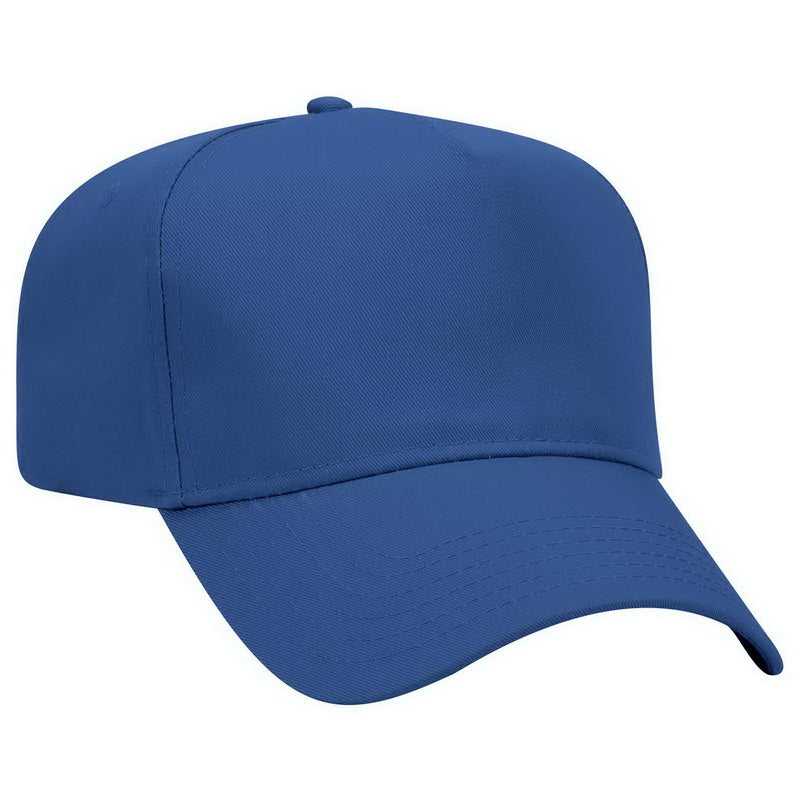 OTTO 31-069 Twill 5 Panel Pro Style Cap - Royal - HIT a Double - 2