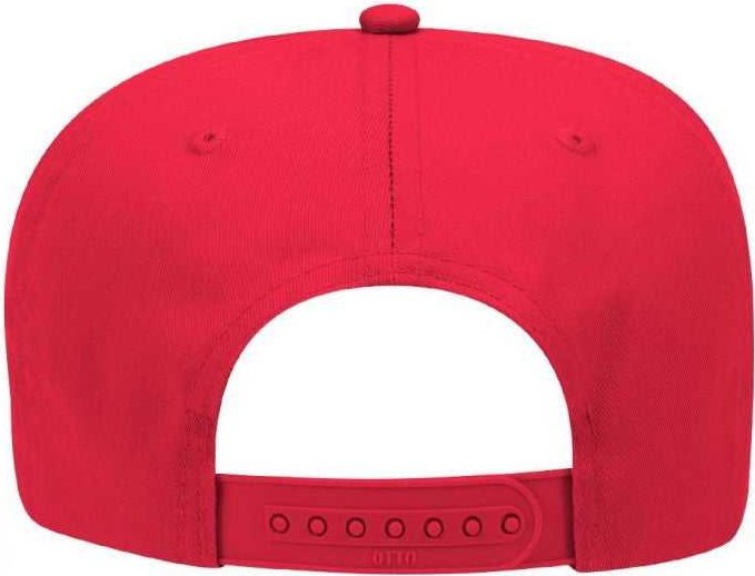 OTTO 31-069 Twill 5 Panel Pro Style Cap - Red - HIT a Double - 2