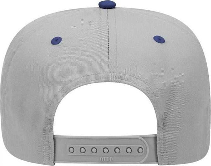 OTTO 31-069 Twill 5 Panel Pro Style Cap - Royal Gray - HIT a Double - 2