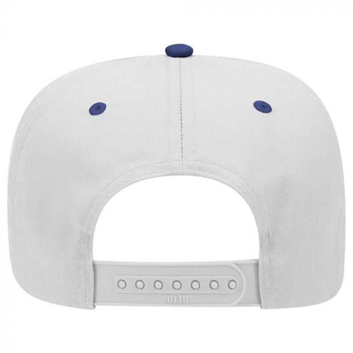 OTTO 31-069 Twill 5 Panel Pro Style Cap - Royal White - HIT a Double - 2