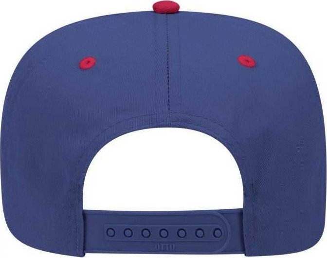 OTTO 31-069 Twill 5 Panel Pro Style Cap - Red Royal - HIT a Double - 2