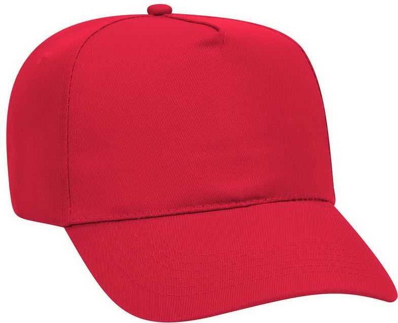 OTTO 31-1060 Promo Cotton Twill Pro Style Cap - Red - HIT a Double - 1