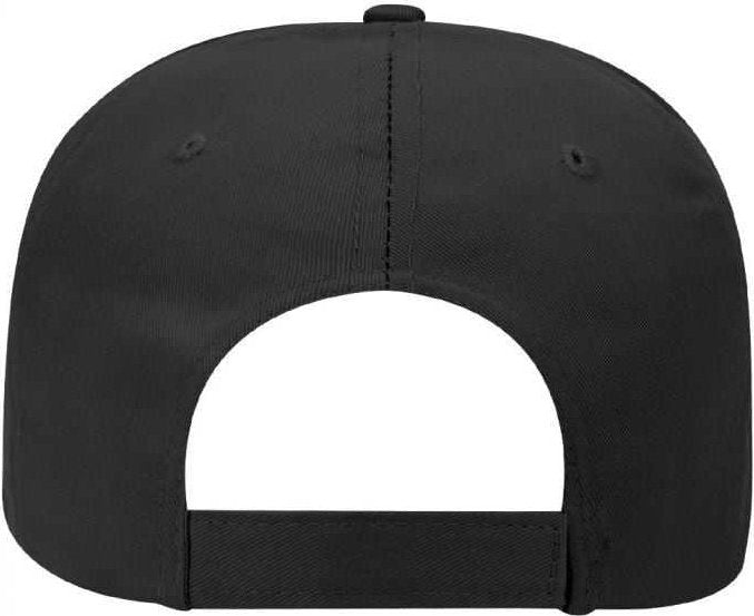 OTTO 31-1060 Promo Cotton Twill Pro Style Cap - Black - HIT a Double - 2