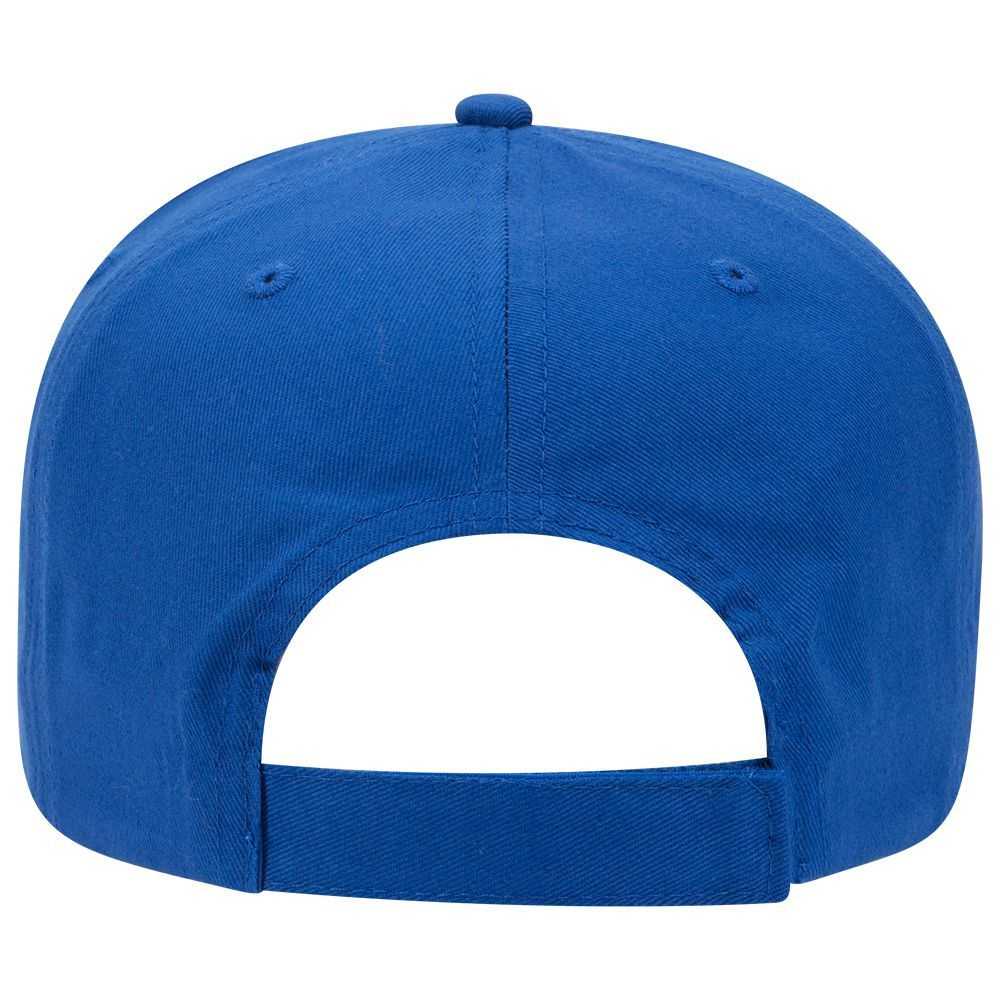 OTTO 31-538 Cotton Twill 5 Panel Pro Style Cap with Fabric Adjustable Hook - Royal - HIT a Double - 2