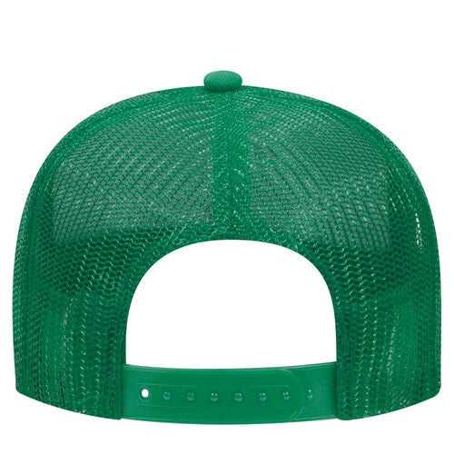 OTTO 32-467 Polyester Foam Front 5 Panel Pro Style Mesh Back Cap - Kelly - HIT a Double - 2