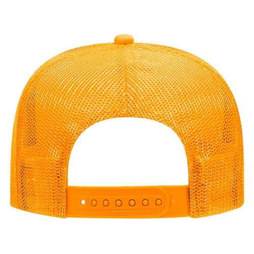 OTTO 32-467 Polyester Foam Front 5 Panel Pro Style Mesh Back Cap - Gold - HIT a Double - 2