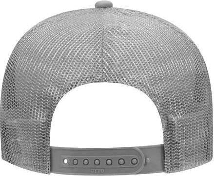 OTTO 32-467 Polyester Foam Front 5 Panel Pro Style Mesh Back Cap - Gray - HIT a Double - 1